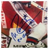 Mike Ramsey Autograph 8 x 10 Photograph inscribed "80 Gold" from Team USA Miracle On Ice Gold Medal1980