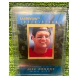 1996 Pinnacle Laserview Auto Jeff George- Numbered out of /2900-Altlanta Falcons & Former Minnesota Viking QB