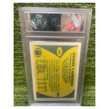 1989 Topps Traded Deion Sanders Rookie Card Graded 9