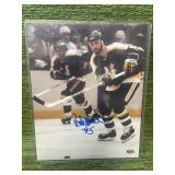 Vintage North Stars Playmaking Defenseman Brad Maxwell Autographed 8x10 Photo