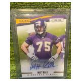 2012 Panini 12 R*S Minnesota Vikings Matt Kalil Rookie Autograph!