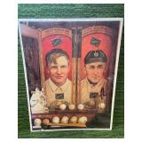 Hall Of Fame Christy Mathewson & Ty Cobb MLB Baseball Memorabilia  11x14 Poster