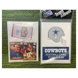 2 Team Albums with Sealed Pro Set NFL Packs