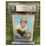 1978 Topps #140 Rollie Fingers Beckett Graded Excellent 5