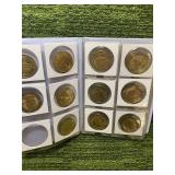 Pinnacle Mint lot of Brass Coins in Coin Album multiple sports possibly included
