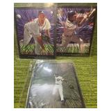 THREE-1997 Pinnacle Zennith 8x10 MLB Cards-  Greg Maddux, Andruw Jones, and Sammy Sosa