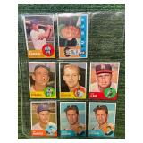 Assortment Lot of 1963 Topps Baseball Cards(105 Cards total)