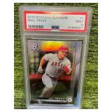 2019 Bowman Platinum- Mike Trout- PSA Graded Mint 9