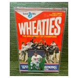 Encased Twins World Series Wheaties Box with Kent Hrbek Autographed Picture!