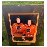 Phil & Tony Esposito Autographed 8 x 10 Photograph,  "The Brothers"  HOF 1984, 1988
