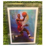 1990 NBA Hoops Illustrated Art Card Michael Jordan