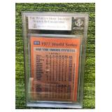 1978 Topps Reggie Jackson Beckett Graded BGS 6 EX-MT.