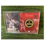 2005 Highland Mint 24kt Gold Medallion Limited Edition Houston Astros Coin/Roger Clemens Card