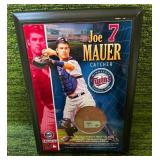 Target Field Dirt & Joe Mauer Frame obtained through the MLB with Authentication