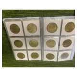 Booklet Brass Plated Sports Coins made by Pinnacle