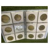 Booklet Brass Plated Sports Coins made by Pinnacle