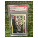 1981 Topps Baseball Twins Team Card PSA Graded Mint 9