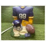 Unique Vikings Crafted Lamp- In good condition, light works!