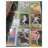 3 Large Albums of Assortment of MLB Baseball 80s,90s,00s