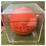 NBA Champion, 7 Time ALL-STAR NBA Legend Alonzo Mourning Autographed Basketball With Certificate of Authenticity