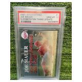 2001 Elizabethton Twins Joe Mauer Rookie Update PSA Graded GEM MINT 10