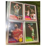 1981-82 Topps NBA Cards in Collectors Books- 10 Pages, 40 Cards