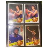 1981-82 Topps NBA Cards in Collectors Books- 10 Pages, 40 Cards