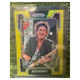 2025 Panini Prizm Yellow Parallel Variation- The Rolling Stones- Keith Richards /199
