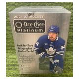 2021-22 O-PEE-CHEE Platinum Hockey Factory Sealed 6 Pack Blaster Box 24 Cards- NEW