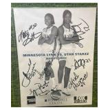 WNBA Minnesota Lynx Autographed Flyer  (Details inside)