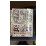 Binder of Jumbo 1992 NFL Tradimg Cards, Hundreds of Cards, Stars and Hall of Famers Included