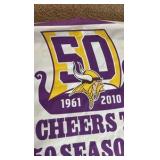 Minnesota Vikings Vinyl Sign 50th Anniversary of the Team