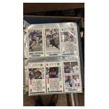 Binder of 1992 Jumbo NFL Trading Cards, Plus a Few Dozen Empty Binder Pages, A Few Hundred Cards Are in the Binder With Some Stars and Big Name Players