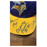 Autographed Minnesota Vikings Hat, Three Unknown Autographs from Players, Tag Still Attached Nevr Worn