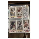 Binder of 1992 Jumbo NFL Trading Cards, Plus a Few Dozen Empty Binder Pages, A Few Hundred Cards Are in the Binder With Some Stars and Big Name Players