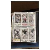 Binder of Jumbo 1992 NFL Tradimg Cards, Hundreds of Cards, Stars and Hall of Famers Included