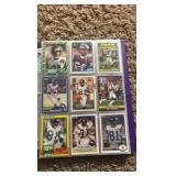 Minnesota Vikings Football Card Binder Filled With Vikings Cards