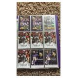 Minnesota Vikings Football Card Binder Filled With Vikings Cards