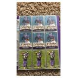 Minnesota Vikings Football Card Binder Filled With Vikings Cards