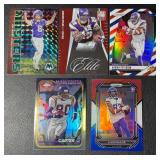 5-Card NFL Minnesota Vikings Star Parallel Football Card Lot (Chester Taylor /999)