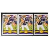 3-Card NFL 2012 Topps Harrison Smith Minnesota Vikings Rookie Football Card Lot