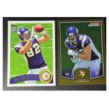 2-Card 2011 NFL Kyle Rudolph Minnesota Vikings Rookie Football Card Lot