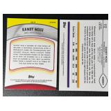 2-Card 2024 NFL Topps Chrome Randy Moss Minnesota Vikings Parallel Football Card Lot