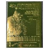 1997 Z-Force Michael Jordan 20-Karat Gemstones Gold Plated Chicago Bulls Basketball Card 0991/2323