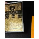 1998 Fleer Premiere Edition Michael Jordan Basketball Gold (1986 Replica Rookie Card Plated in 23 Karat Gold) Chicago Bulls Basketball Card 3684/5000