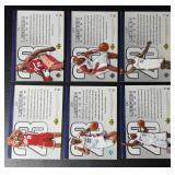 2005 6-Card Lebron James Upper Deck Rookie of the Year Partial Set Cleveland Cavaliers Basketball Card Lot
