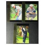 2001 3-Card Tiger Woods Tigers Tales Rookie Golf Card Lot