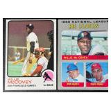 2-Card Vintage Topps Baseball Card Lot (1973 Willie McCovey & 1970 NL RBI Leaders)