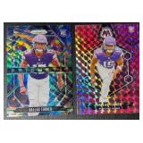 2-Card Dallas Turner 2024 Rookie Prizm Minnesota Vikings Football Card Lot