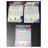 3-Card Shohei Ohtani LA Dodgers/LA Angels Baseball Card Lot